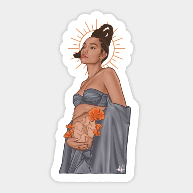 Pregnant || Leigh-Anne Pinnock Sticker by CharlottePenn